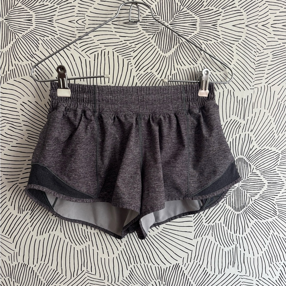 Gray Lululemon Hotty Hot Shorts 2.5”